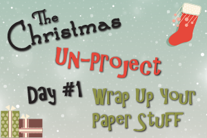 Un-Project #1 Wrap Up Your Paper Stuff from Christmas