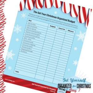 Get Yourself Organized for Christmas Project 7: What’s Your Budget?