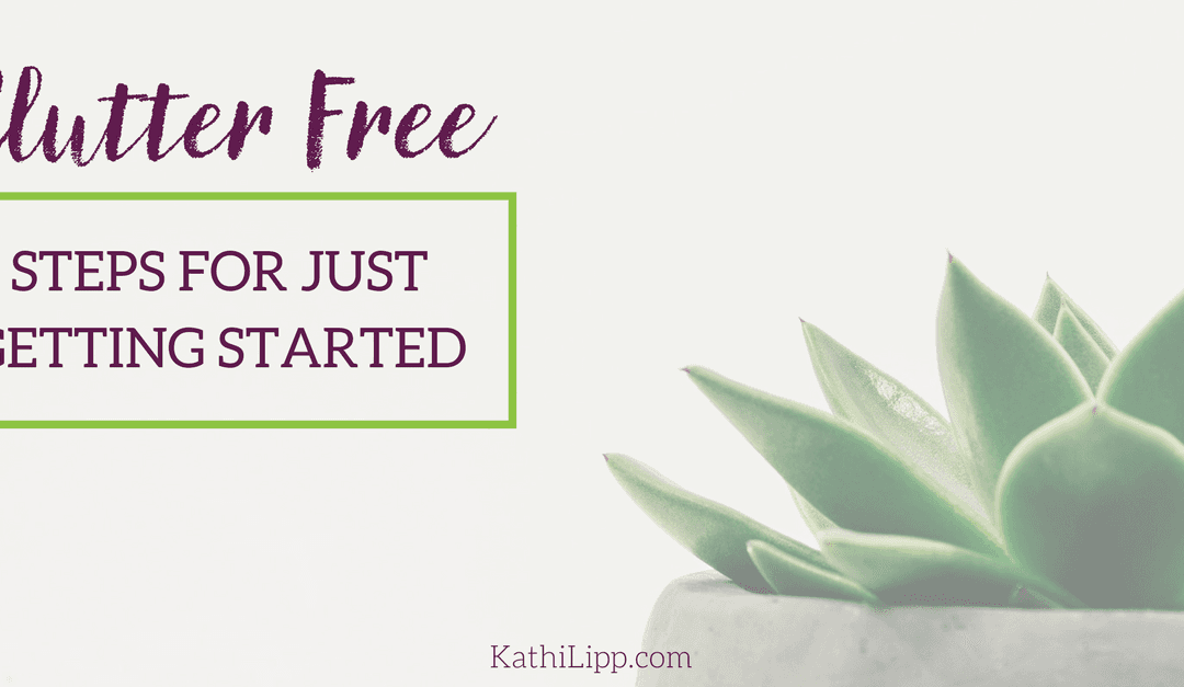 Clutter Free: Seven Steps for Just Getting Started