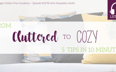 #327B From Cluttered to Cozy: 5 Tips in 10 Minutes