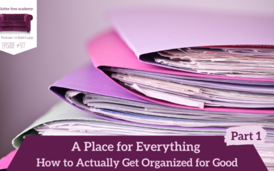 477 A Place for Everything How to Actually Get Organized for Good Part 1